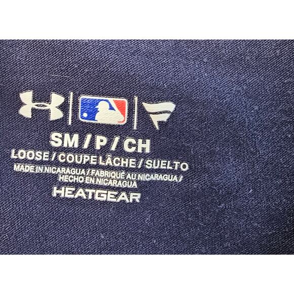 Boston Red Sox Baseball Mens Small Under Armour MLB Blue S/S Graphic T-Shirt Tee - Picture 3 of 5